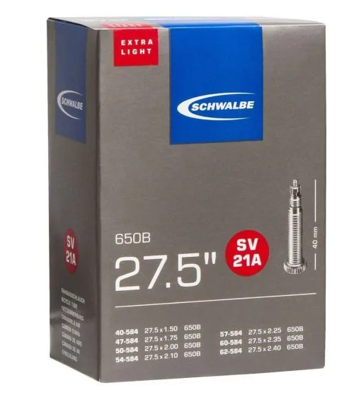 Schwalbe Schlauch MTB 27,5 Nr. 21A SV40 Extra Light -Fahrradladen Schlauch Nr 21A ml